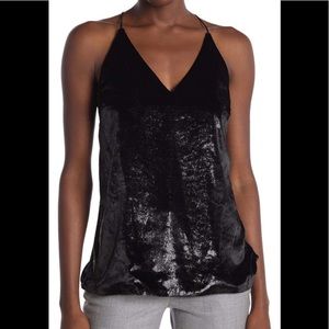 NWT - Tinsel Velvet Backless Blouse